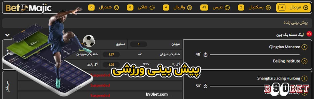 پیش بینی زنده در سایت بت مجیک